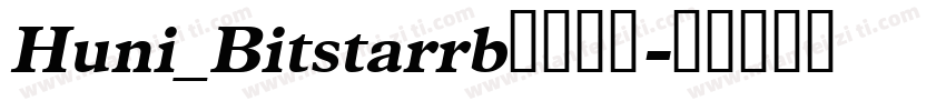 Huni_Bitstarrb字体下载字体转换