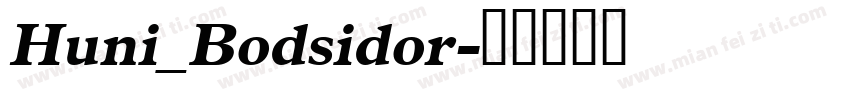 Huni_Bodsidor字体转换