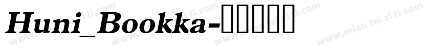 Huni_Bookka字体转换