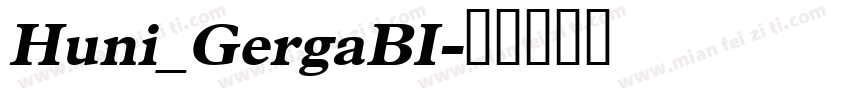 Huni_GergaBI字体转换