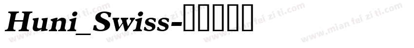 Huni_Swiss字体转换