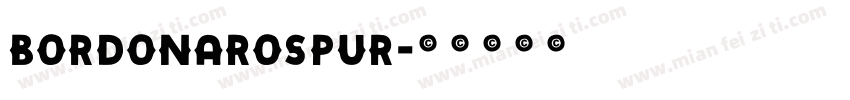 BordonaroSpur字体转换