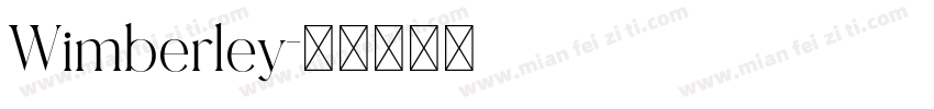 Wimberley字体转换