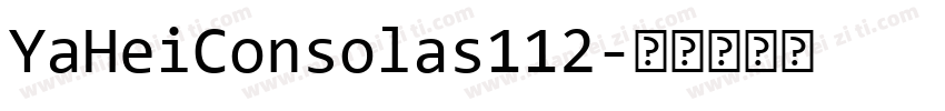 YaHeiConsolas112字体转换