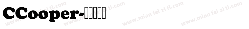 CCooper字体转换