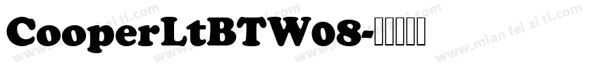 CooperLtBTW08字体转换