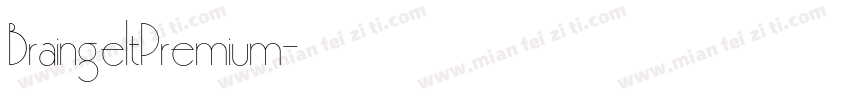 BraingeltPremium字体转换