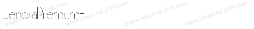 LenoraPremium字体转换