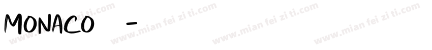 monaco字体混合字体转换