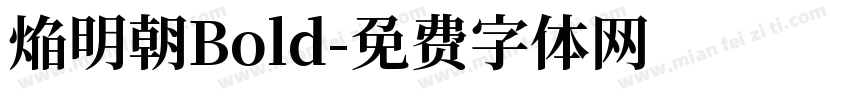 焔明朝Bold字体转换