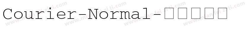 Courier-Normal字体转换