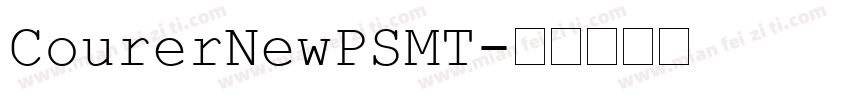 CourerNewPSMT字体转换