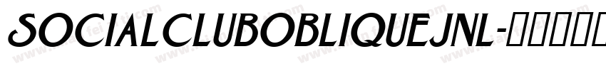 SocialClubObliqueJNL字体转换