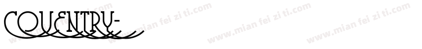 COVENTRY字体转换