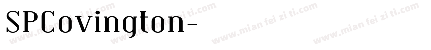 SPCovington字体转换