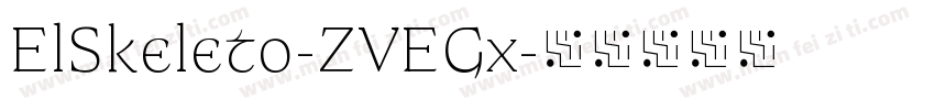 ElSkeleto-ZVEGx字体转换