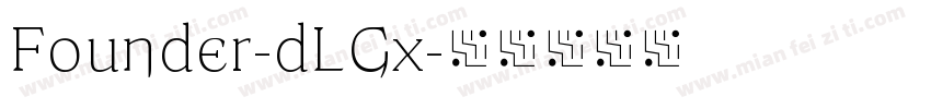Founder-dLGx字体转换