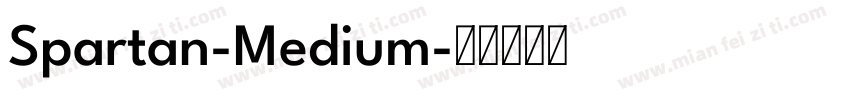 Spartan-Medium字体转换