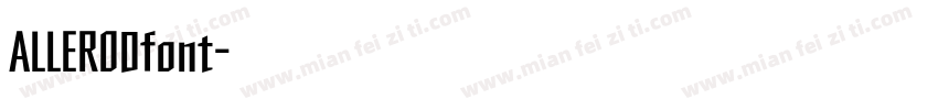 ALLERODfont字体转换