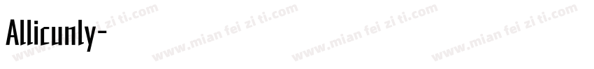 Allicunly字体转换