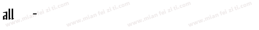 all字库字体转换