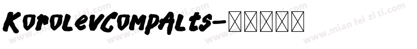 KorolevCompAlts字体转换