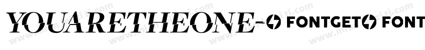 YOUARETHEONE字体转换