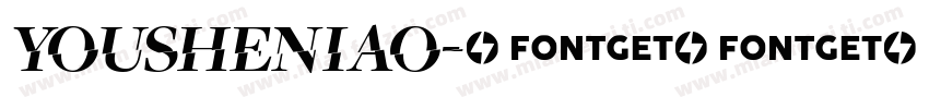 YOUSHENIAO字体转换