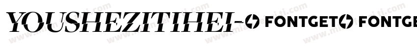 YOUSHEZITIHEI字体转换