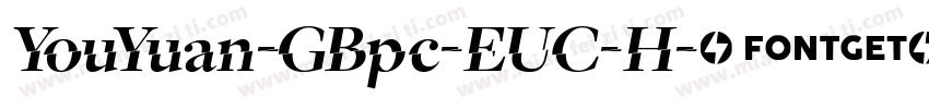 YouYuan-GBpc-EUC-H字体转换