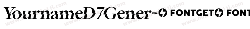 YournameD7Gener字体转换