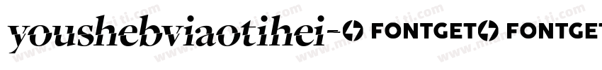 youshebviaotihei字体转换
