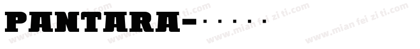 Pantara字体转换