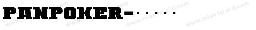 panpoker字体转换