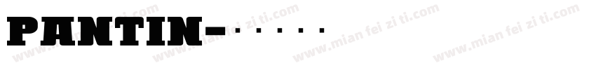 pantin字体转换