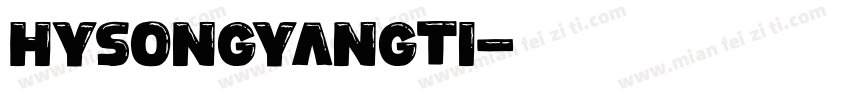 HYSongYangTi字体转换