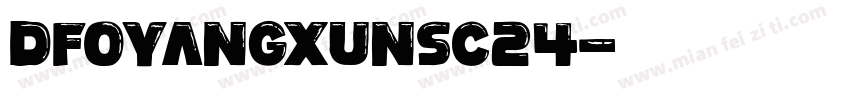 DFOYangXunSC24字体转换