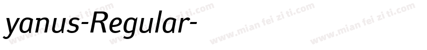 yanus-Regular字体转换
