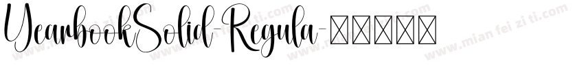 YearbookSolid-Regula字体转换