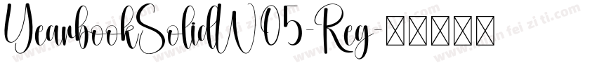 YearbookSolidW05-Reg字体转换