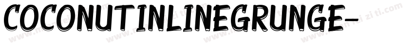 CoconutInlineGrunge字体转换