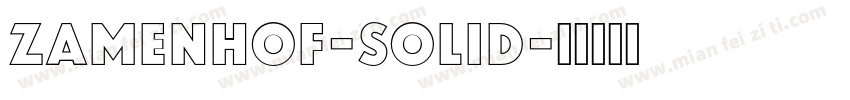 Zamenhof-Solid字体转换
