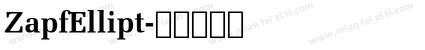 ZapfEllipt字体转换