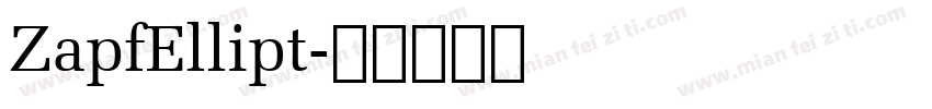 ZapfEllipt字体转换
