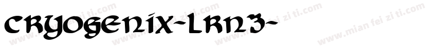Cryogenix-Lrn3字体转换