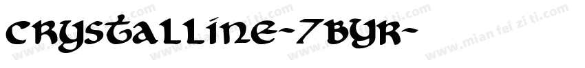Crystalline-7BYR字体转换