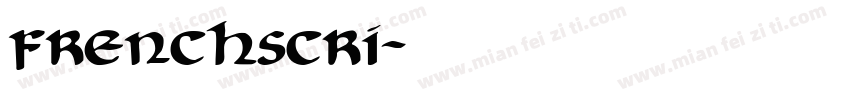 frenchscri字体转换