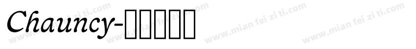 Chauncy字体转换