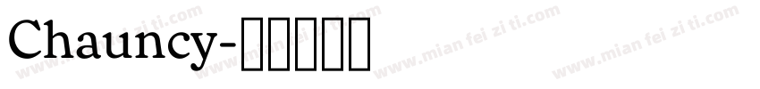 Chauncy字体转换