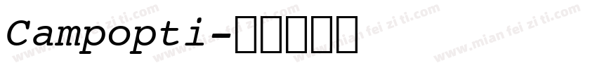 Campopti字体转换
